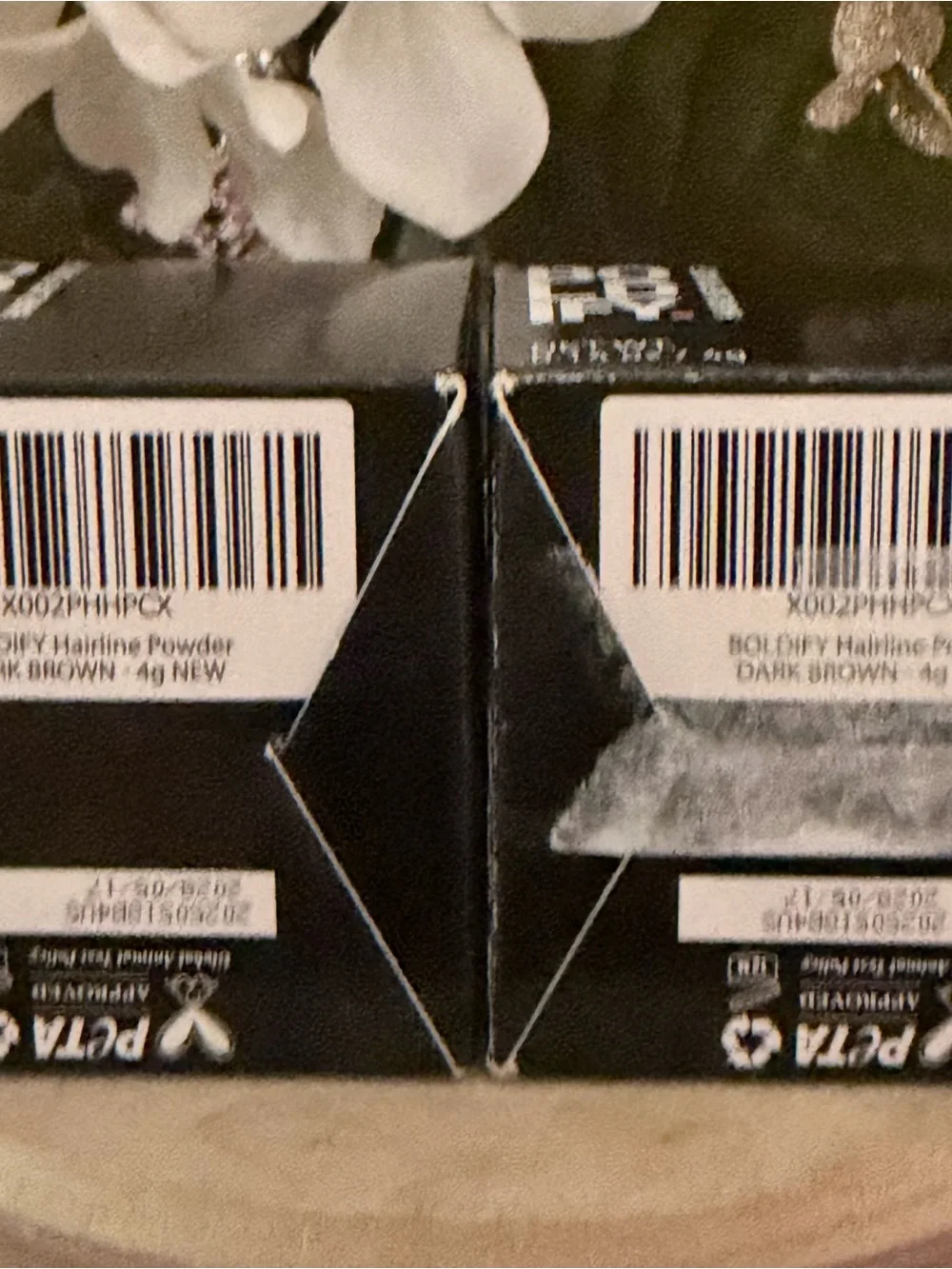 Lot of 2 Boldify Dark Brown Hairline Powder .14 oz each